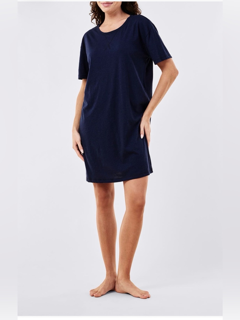 NWOT PAPINELLE Ada Knit Mini Nightie in Navy 
Size Medium